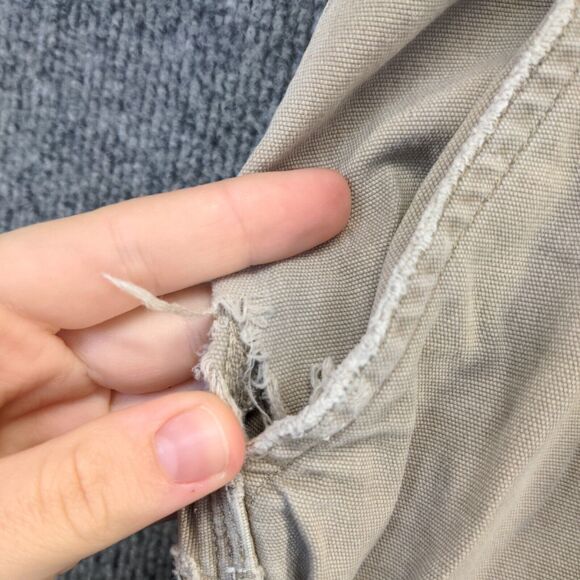 Duluth Trading Co. Men's Flex Fire Hose Cargo Pants Tan Size 36x32 Flat Front - Picture 13 of 15